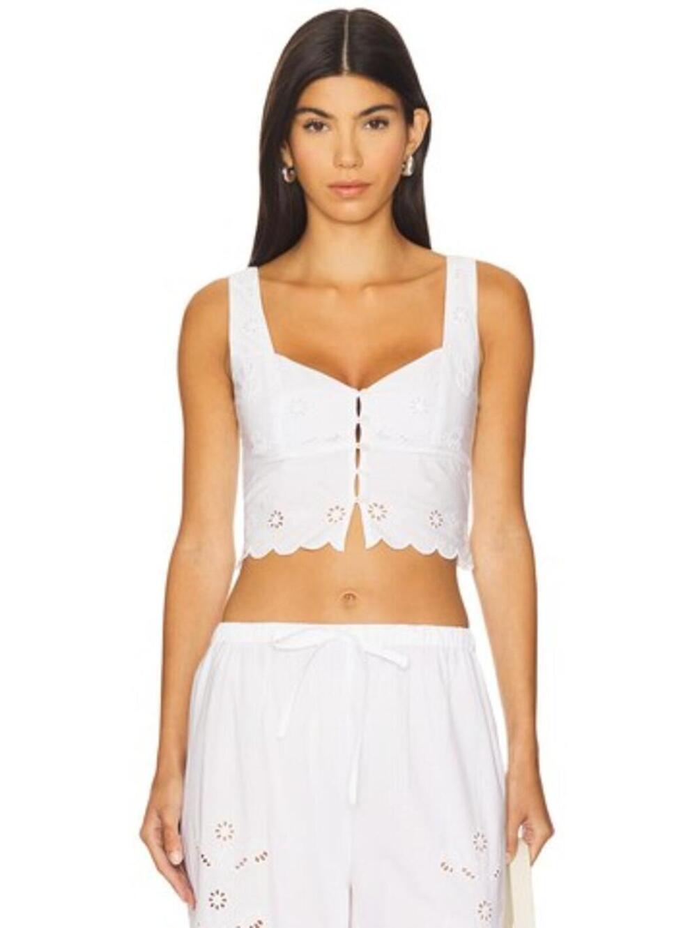 x REVOLVE Vanessa Top in Ivory Stone Cold Fox